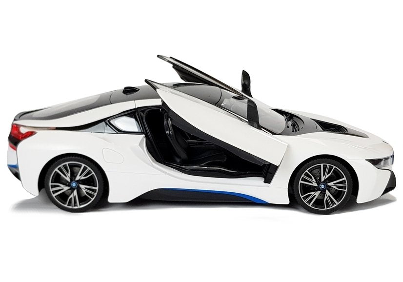Auto R/C BMW i8 Rastar 1:14 Weiße Automatiktüren