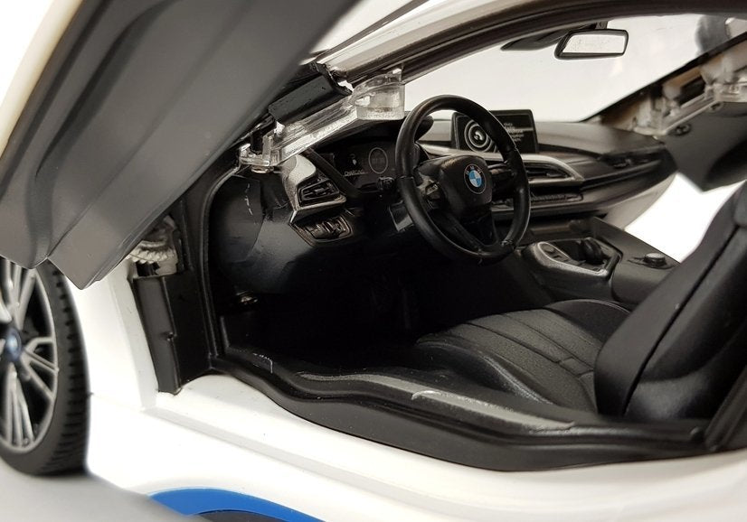Auto R/C BMW i8 Rastar 1:14 Weiße Automatiktüren