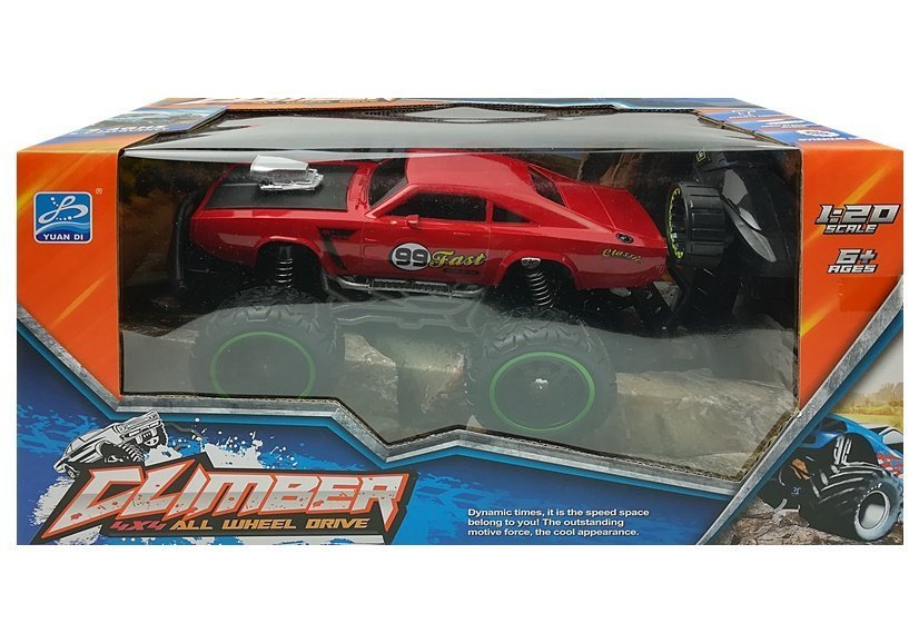 Ferngesteuertes Auto Offroad R / C Red High Wheels