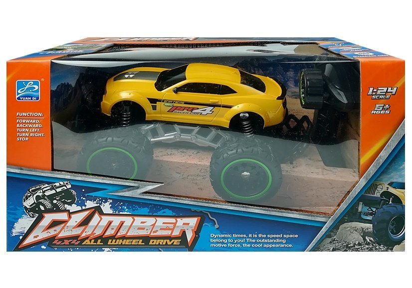 Ferngesteuertes Auto Offroad R/C gelbe hohe Räder