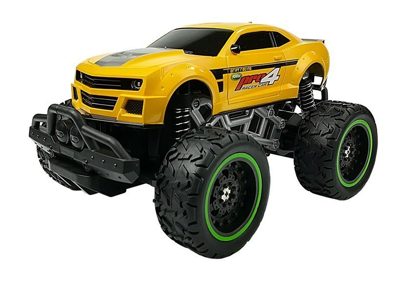 Ferngesteuertes Auto Offroad R/C gelbe hohe Räder