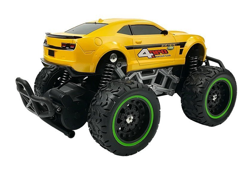 Ferngesteuertes Auto Offroad R/C gelbe hohe Räder