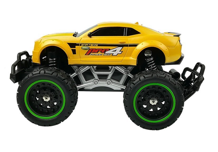 Ferngesteuertes Auto Offroad R/C gelbe hohe Räder
