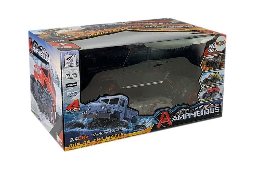 Offroad-Auto Amphibious 4x4 ferngesteuert 1:12 R / C Schwarz