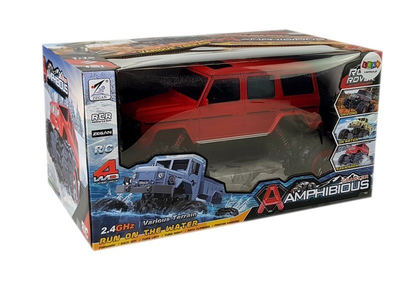 Offroad-Auto Amphibious 4x4 ferngesteuert 1:12 R / C Rot
