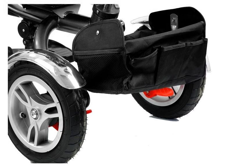 Tricycle PRO500 Blue large rubber wheels sunroof seat belts