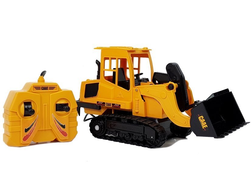 Batteriebetriebener Bulldozer-Bagger mit Fernsteuerung Kettenräder 1:36