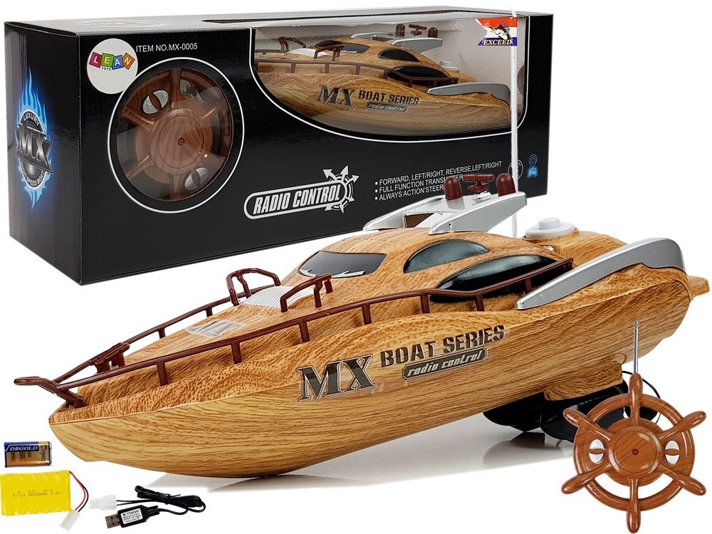 Powerboat R/C 27Mh Remote Steering Fernsteuerung Reichweite 40 m