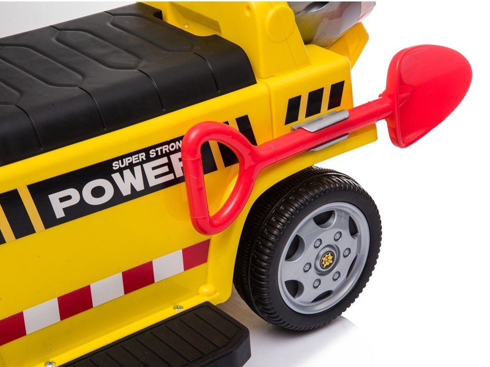 Battery-powered vehicle concrete mixer sounds