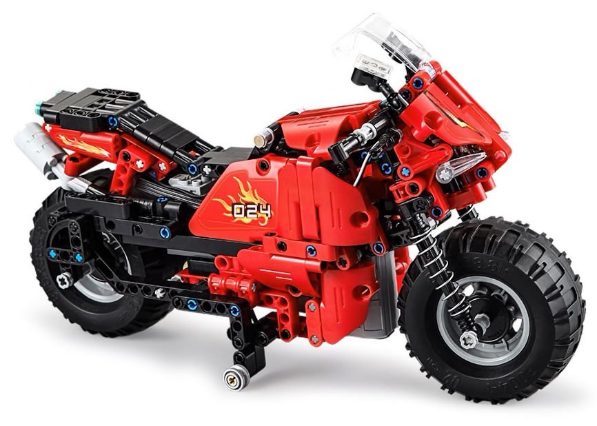 CADA Building Blocks Set Ferngesteuertes Motorrad 2.4G 484 Stück