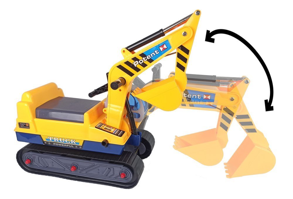 Big Excavator Construction Rider Helmet Yellow
