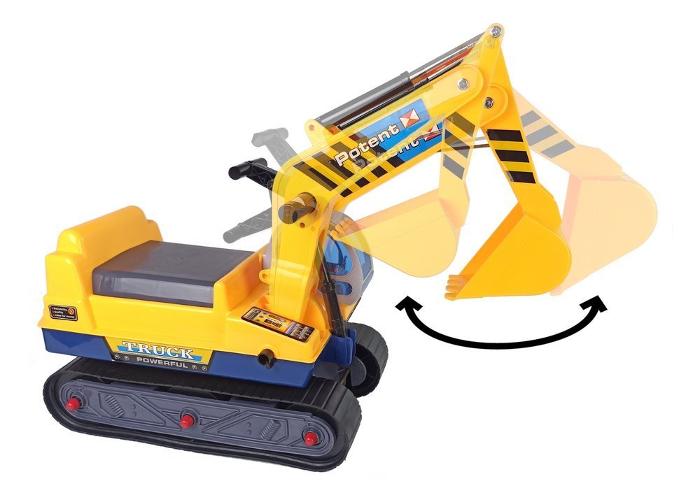 Big Excavator Construction Rider Helmet Yellow