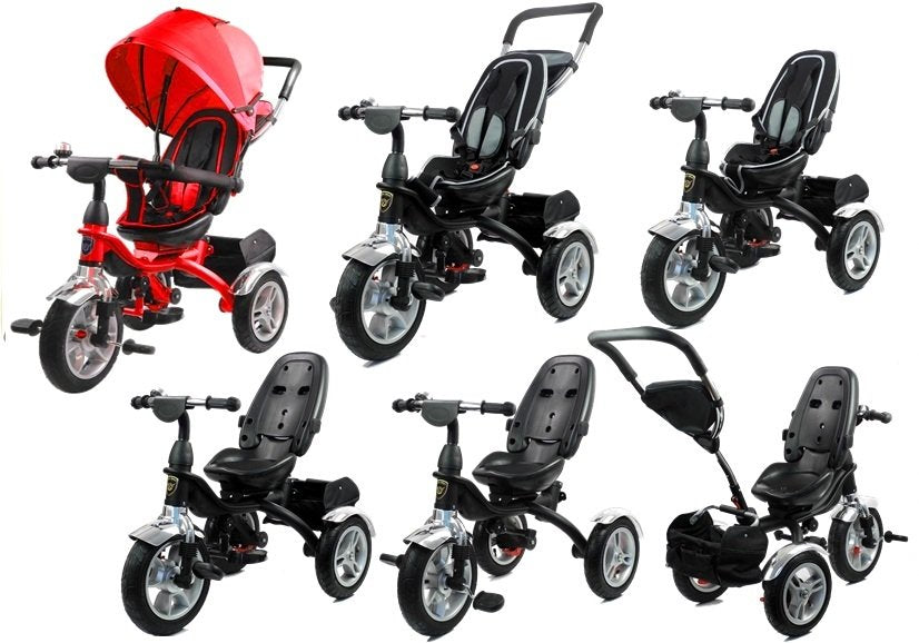 Tricycle PRO500 Red Rubber Wheels Sunroof