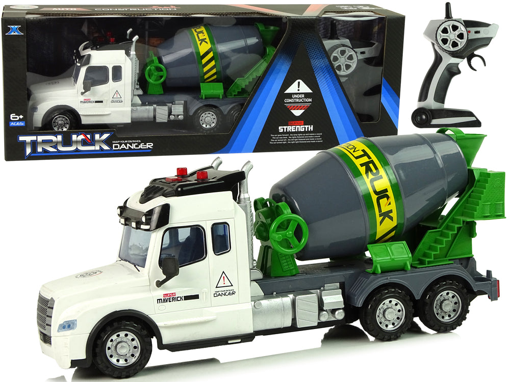 Betonfahrzeug R/C Rotierende Birne Weiß Pilot 2.4 G
