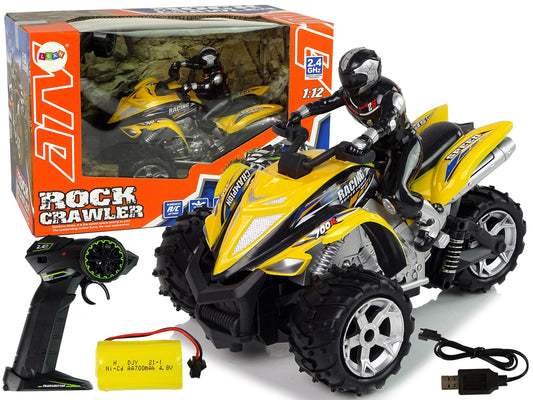 Quad Rock Crawler Tricycle Ferngesteuert 1:12 2.4G Gelb