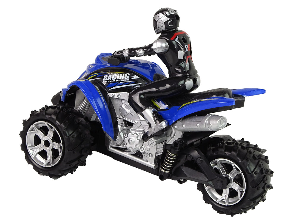 Elektro Kinderquad Rock Crawler Dreirad Ferngesteuert 1:12 2.4G Blau