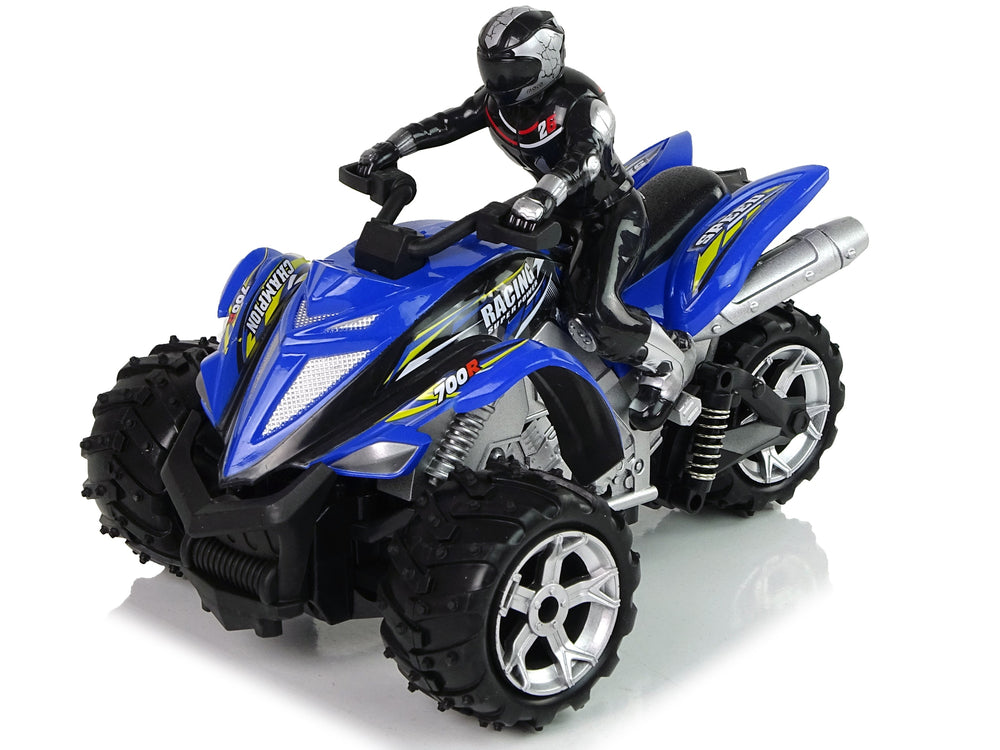 Elektro Kinderquad Rock Crawler Dreirad Ferngesteuert 1:12 2.4G Blau