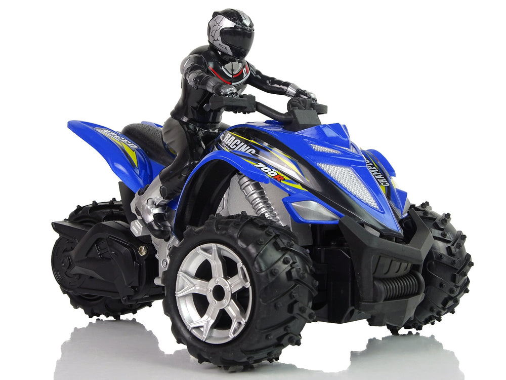 Elektro Kinderquad Rock Crawler Dreirad Ferngesteuert 1:12 2.4G Blau