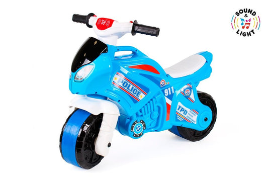 Blue Police Motorcycle 5781