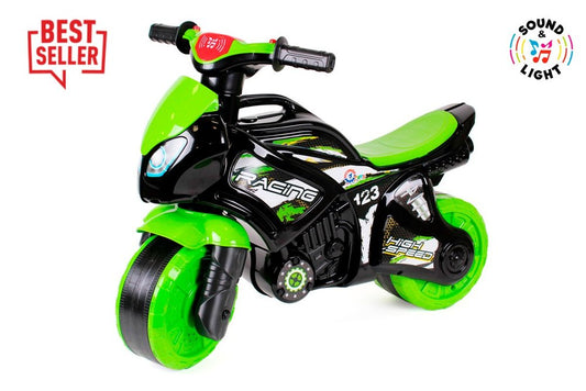 Green Police Motorcycle 5774