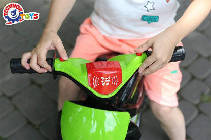 Green Police Motorcycle 5774