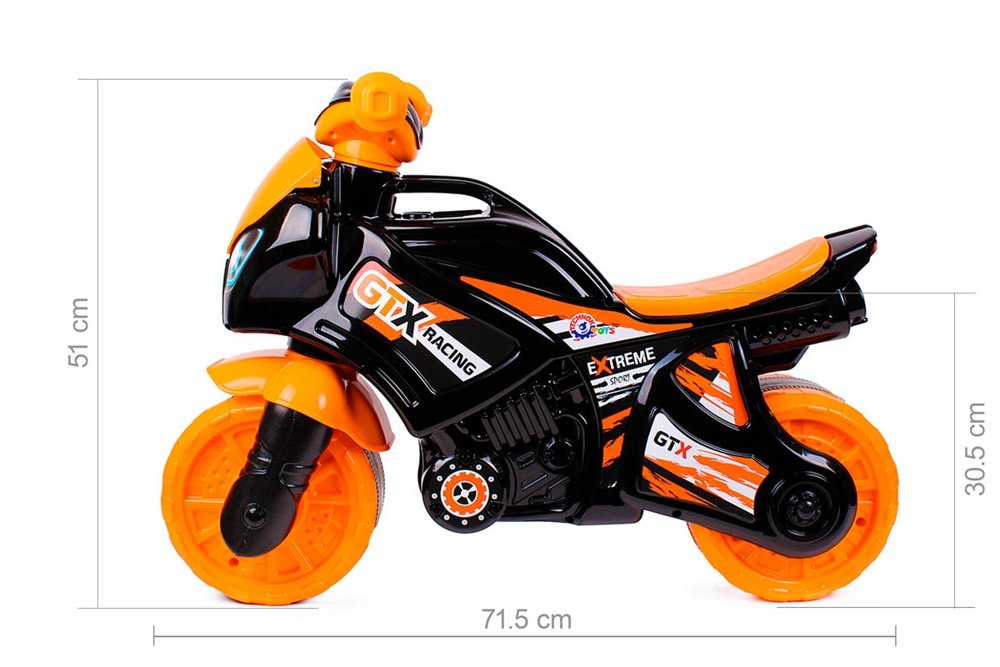 Orange 5767 racing motorcycle