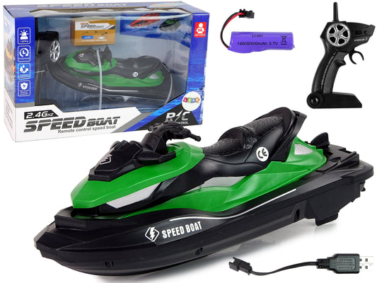 R/C Ferngesteuertes Wasserfahrzeug 2.4G Grün