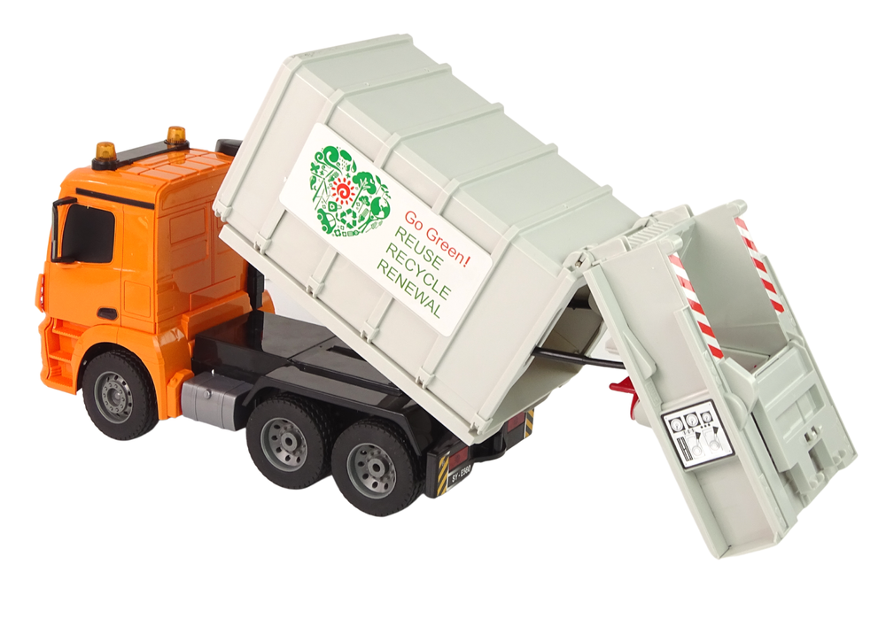 RC Müllwagen Mercedes-Benz Antos Orange Trash