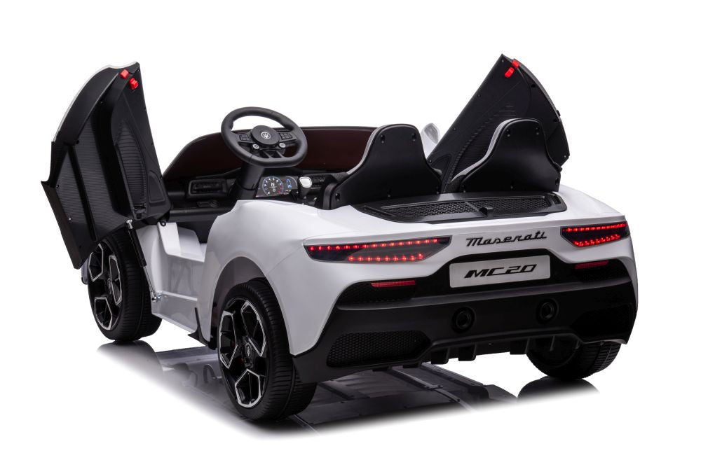 Elektro Kinderauto Maserati MC20 Weiß 24V 2Sitzer