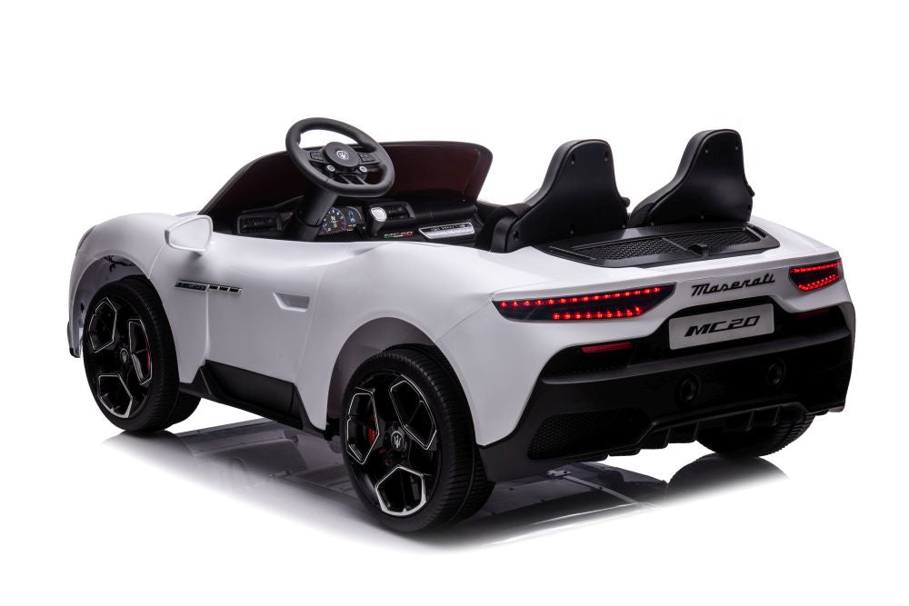 Elektro Kinderauto Maserati MC20 Weiß 24V 2Sitzer