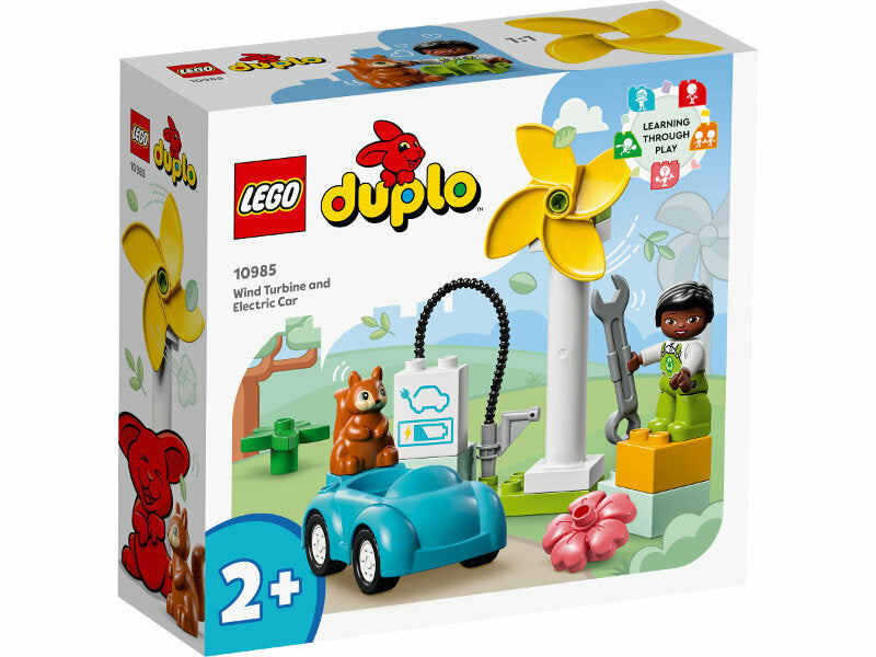 LEGO DUPLO Town Windturbine und Elektroauto P6 10985