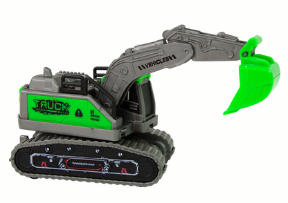 Green friction drive for construction vehicle excavators