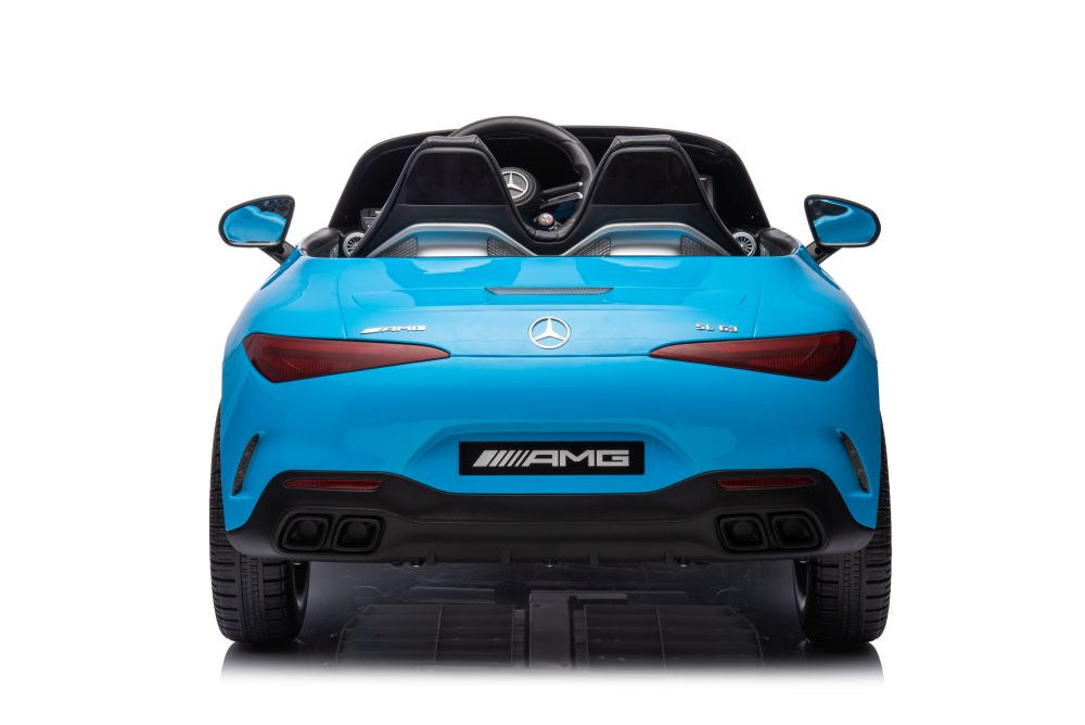Elektro Kinderauto Mercedes AMG SL63 B, blau lackiert 24V 2Sitzer