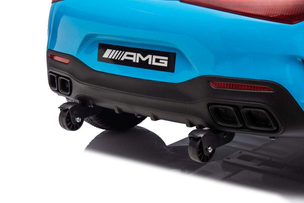 Elektro Kinderauto Mercedes AMG SL63 B, blau lackiert 24V 2Sitzer