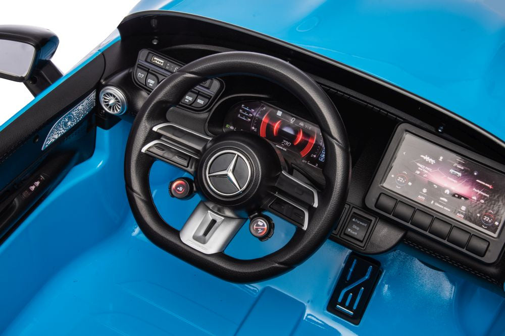 Elektro Kinderauto Mercedes AMG SL63 B, blau lackiert 24V 2Sitzer