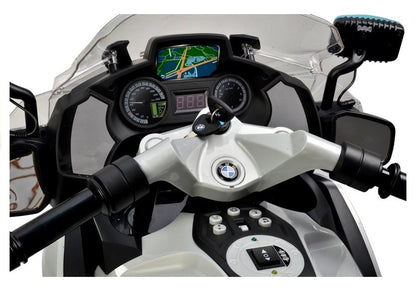 Motorcycle BMW Police Silver Headlight EVA Tires Motorcycle
