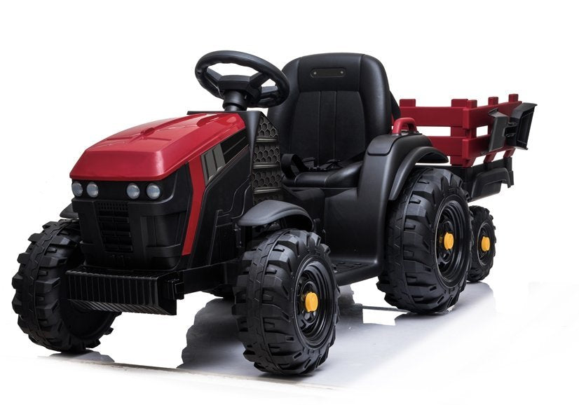 Elektrische Fahrt auf Traktor mit Anhänger BDM0925 Rot