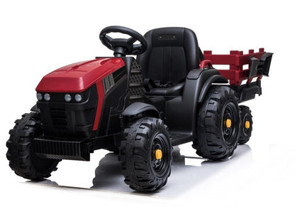 Elektrische Fahrt auf Traktor mit Anhänger BDM0925 Rot