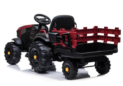 Elektrische Fahrt auf Traktor mit Anhänger BDM0925 Rot