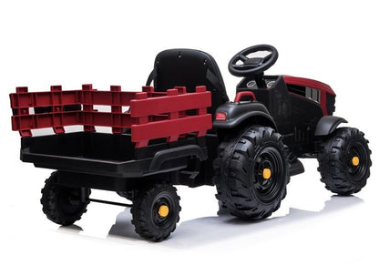 Elektrische Fahrt auf Traktor mit Anhänger BDM0925 Rot