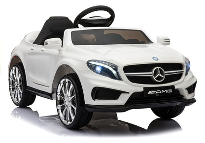 Children's vehicle Mercedes GLA 45 White EVA tires Leather seat 2x45W car