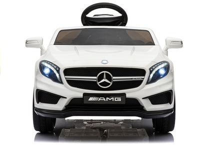 Children's vehicle Mercedes GLA 45 White EVA tires Leather seat 2x45W car