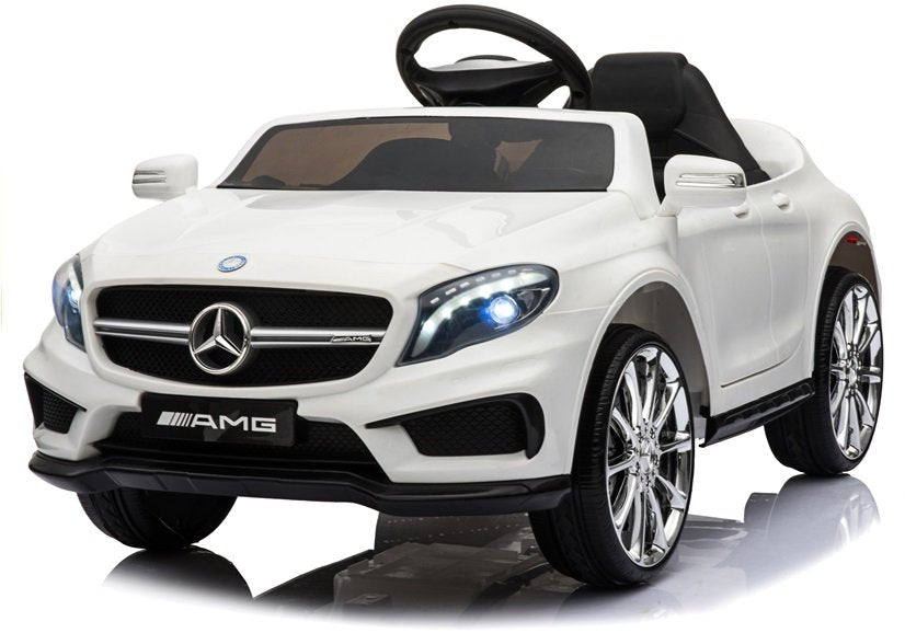 Children's vehicle Mercedes GLA 45 White EVA tires Leather seat 2x45W car