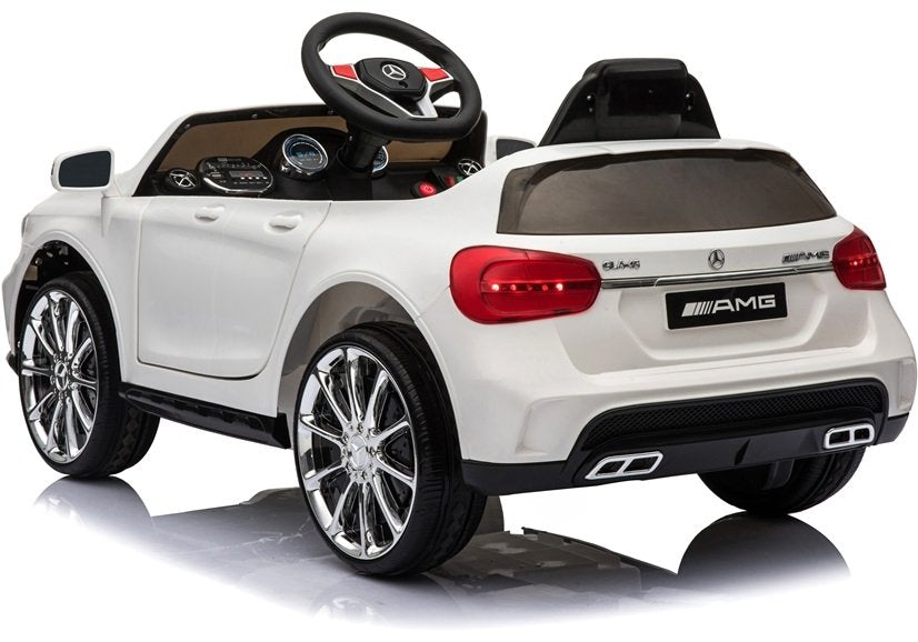 Children's vehicle Mercedes GLA 45 White EVA tires Leather seat 2x45W car