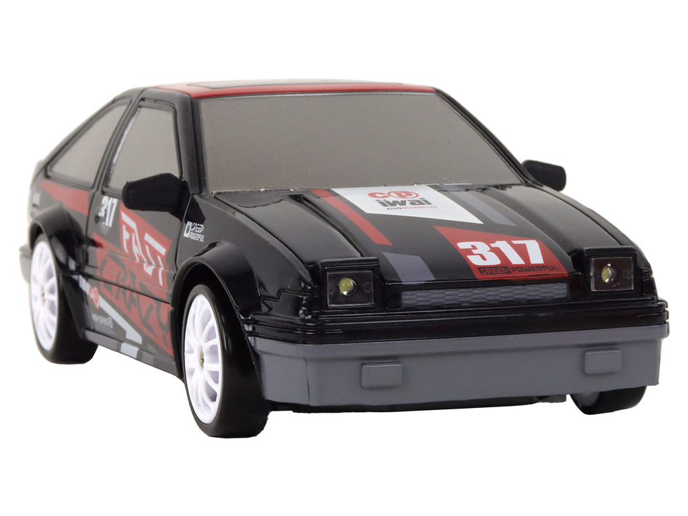 Ferngesteuerter Sportwagen R/C 1:24, schwarze, austauschbare Räder