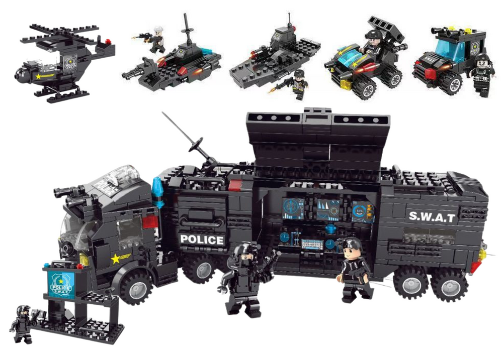 Bausteine Spezialdienste-Polizeihubschrauber Łódź MIX-Set