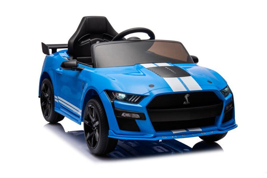 Batteriebetriebenes Fahrzeug Ford Mustang GT500 Shelby Blau 12V