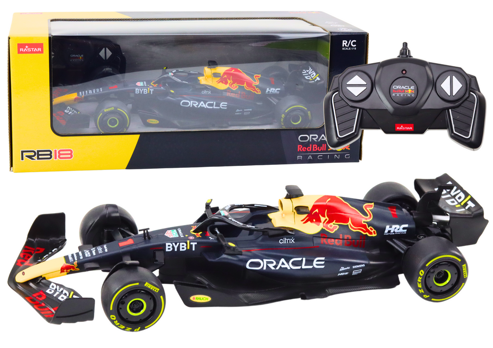 Rennwagen 1:18 Ferngesteuerter RC Oracle Red Bull Racing RB18 Schwarz