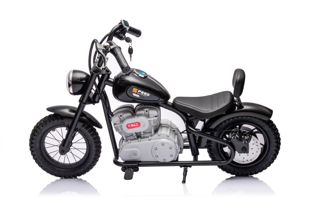 Elektro Kindermotorrad A9902 36V Schwarz 25KM/H