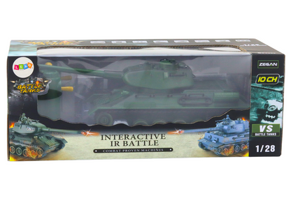 Ferngesteuerter Militärpanzer RC 1:28 Rotierender Turm Grün